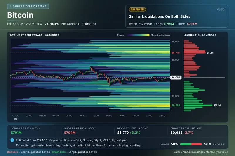 Liquidation Heatmap card